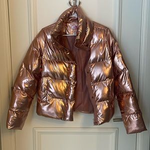 Rose gold puffer